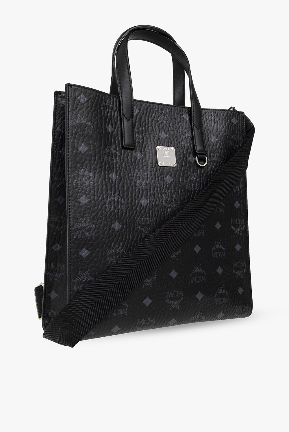 Mcm small shop shopper tote